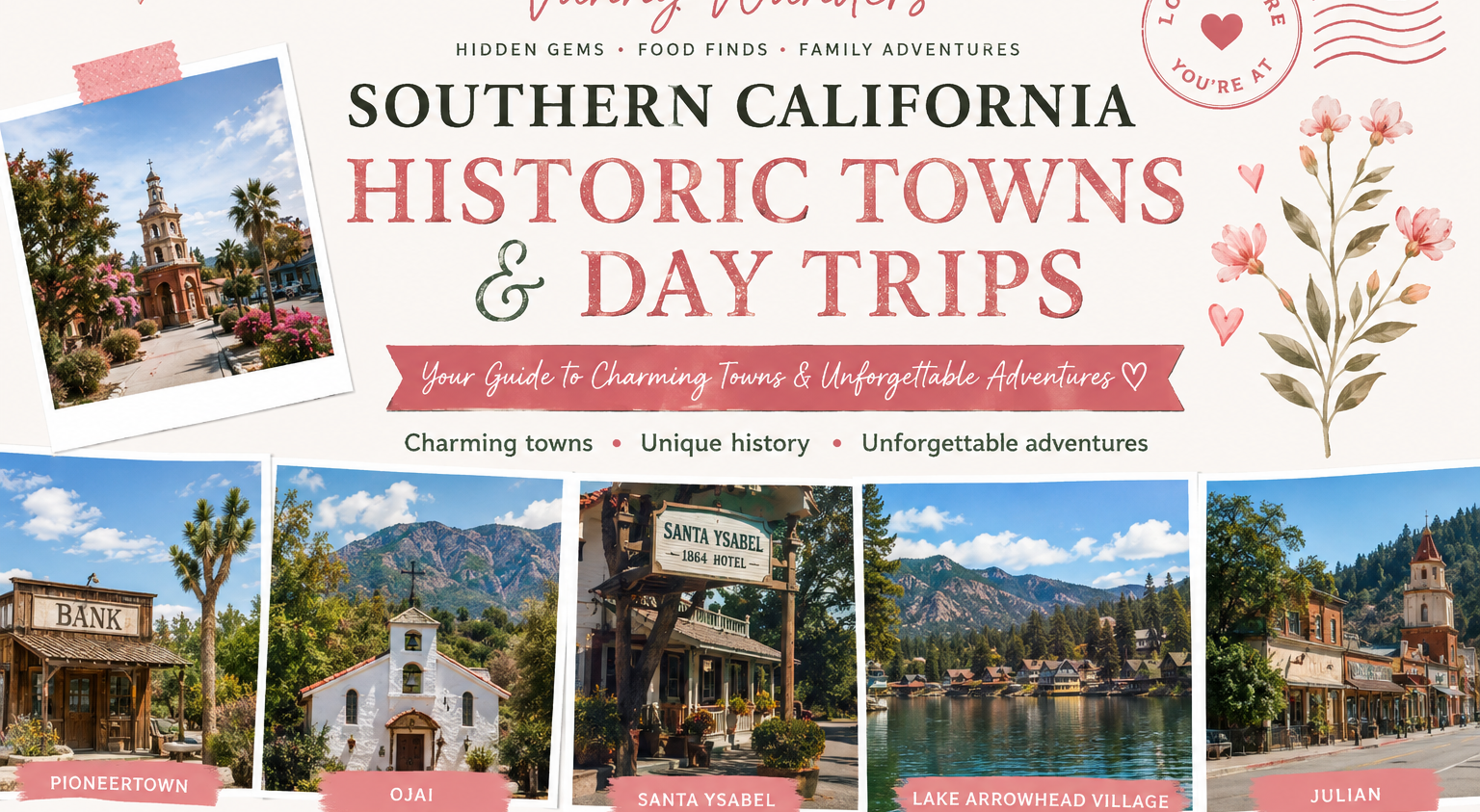 Southern California Historic Towns & Day Trips Guide printable